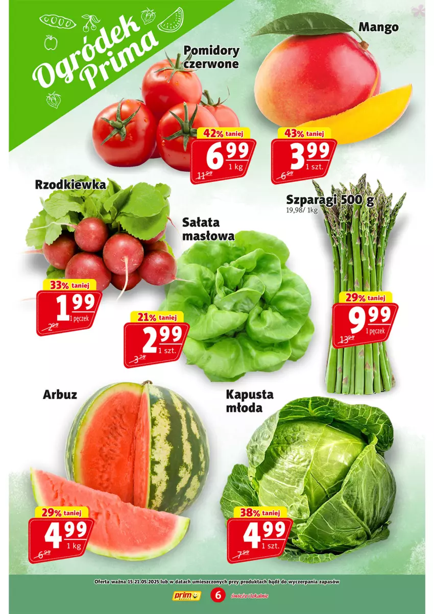 Gazetka promocyjna Prim Market - ważna 15.05 do 21.05.2025 - strona 6 - produkty: Pomidory