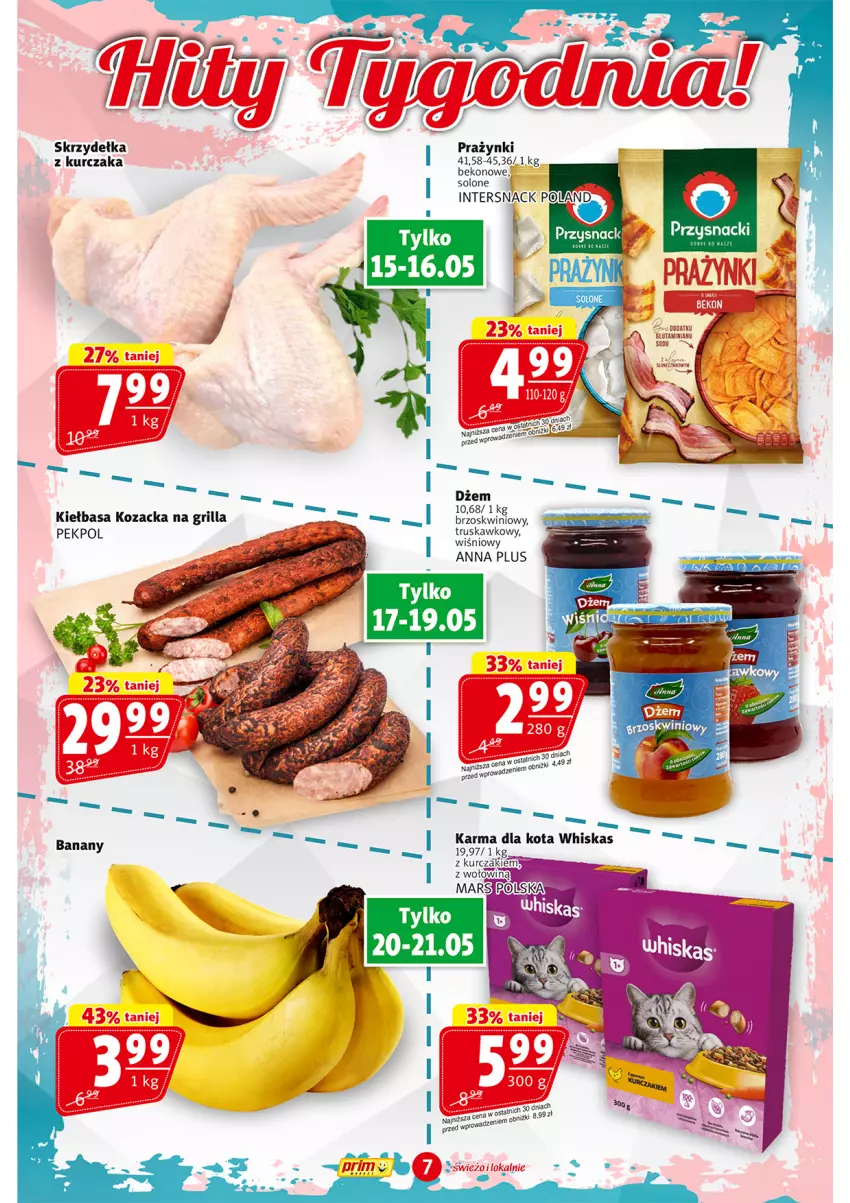 Gazetka promocyjna Prim Market - ważna 15.05 do 21.05.2025 - strona 7 - produkty: Beko, Dżem, Grill, Kiełbasa, Kurczak, Pekpol, Whiskas