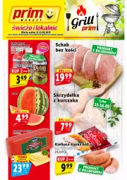 Gazetka promocyjna Prim Market - Gazetka - ważna od 21.05 do 21.05.2025 - strona 1 - produkty: Kurczak, Ser, Pekpol, Skrzydełka z kurczaka, Gouda, Arbuz, Napój, Kiełbasa, Miecz, Kiełbasa śląska