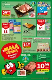 Gazetka promocyjna Auchan - Gazetka z MAŁĄ CENKĄ dźwigniesz więcej! Moje Auchan - Gazetka - ważna od 21.02 do 21.02.2024 - strona 5 - produkty: Kurczak, Mięso mielone, Ser, Ryż, Por, Zott, Jaja, Szynka, Morliny, Mięso