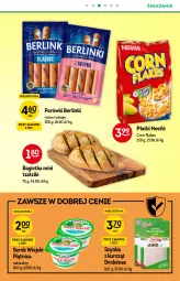 Gazetka promocyjna Żabka - Gazetka - ważna od 28.09 do 28.09.2021 - strona 29 - produkty: Serek wiejski, Corn flakes, Ser, Piątnica, Drobimex, Parówki, Szynka, Serek, Bagietka, Berlinki, Nestlé