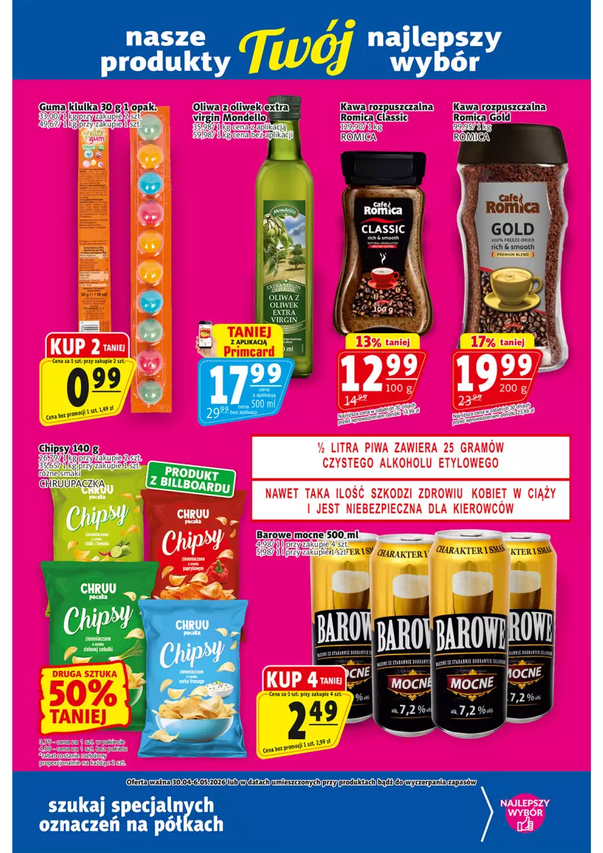 Gazetka promocyjna Prim Market - ważna 30.04 do 06.05.2026 - strona 18 - produkty: Dell, Gin, Gra, Kawa, Oliwa, Oliwa z oliwek, Piec, Piwa, Por