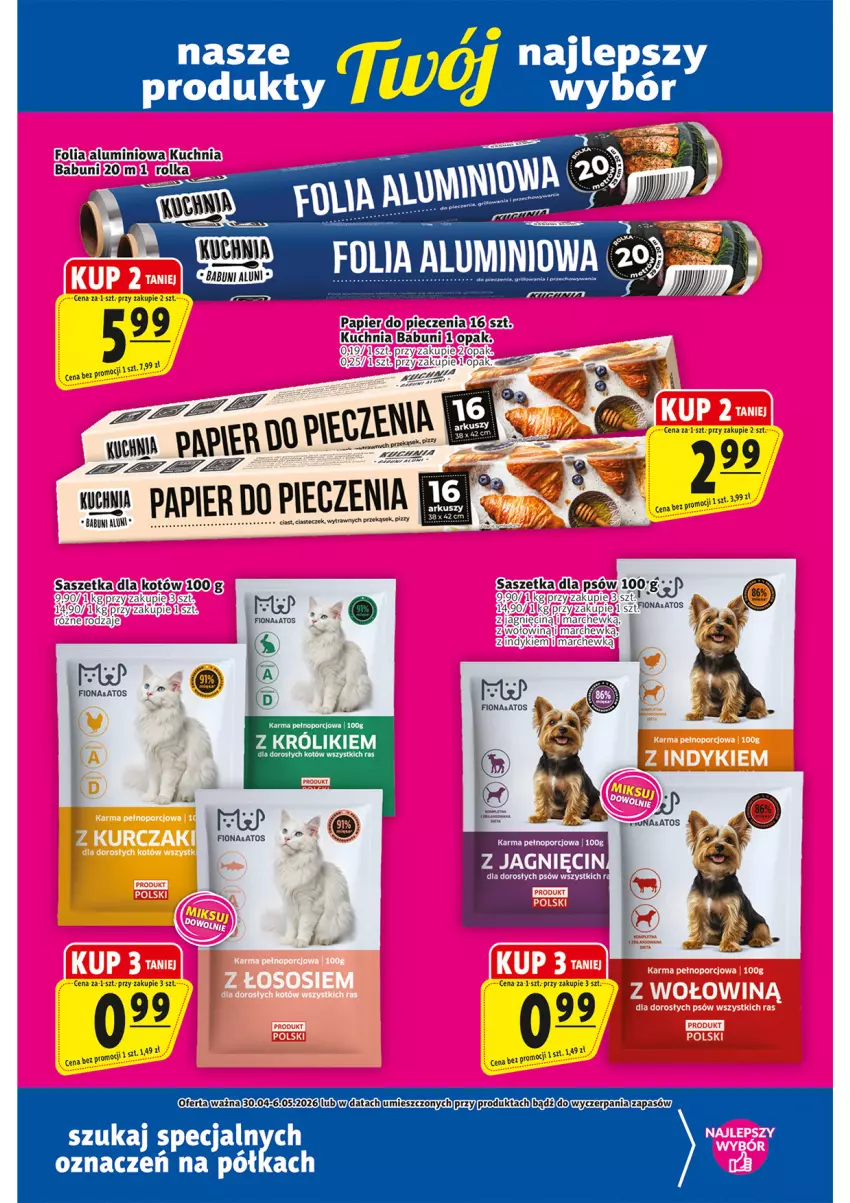 Gazetka promocyjna Prim Market - ważna 30.04 do 06.05.2026 - strona 19 - produkty: Babuni, Fa, Gra, Królik, Kuchnia, Papier, Piec, Półka, Por, Wołowina