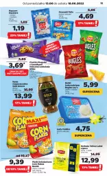 Gazetka promocyjna Netto - Gazetka spożywcza - Gazetka - ważna od 18.06 do 18.06.2022 - strona 11 - produkty: Ciastka, Corn flakes, Kawa rozpuszczalna, Orzeszki, Kawa, Lody, Lipton, Popcorn, Danio, Felix, Herbata, Lay’s, Nestlé, Milka