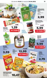 Gazetka promocyjna Netto - Gazetka spożywcza - Gazetka - ważna od 24.04 do 24.04.2022 - strona 13 - produkty: Corn flakes, Ryż, Mus, Gry, Ba!, Bell, Ksylitol, Chipsy, Dżem, Płatki owsiane, Miód, Tymbark, Baton, Danio, Nestlé, Bakalland, Fa