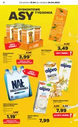 Gazetka promocyjna Netto - Gazetka spożywcza - Gazetka - ważna od 24.04 do 24.04.2022 - strona 2 - produkty: Nałęczowianka, Sok, Napój roślinny, Woda niegazowana, Alpro, Woda, Napój