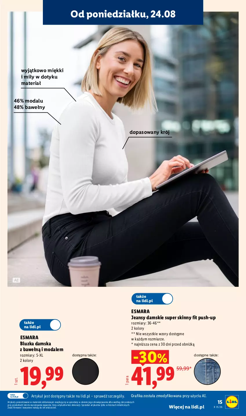 Gazetka promocyjna Lidl - Gazetka ważna od 24.08. do 30.08. - ważna 24.08 do 30.08.2026 - strona 15 - produkty: Gra, Grafika, Moda