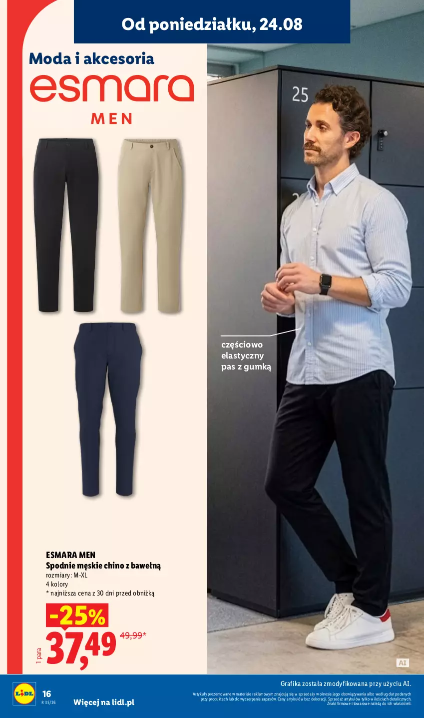 Gazetka promocyjna Lidl - Gazetka ważna od 24.08. do 30.08. - ważna 24.08 do 30.08.2026 - strona 16 - produkty: Gra, Grafika, Moda, Spodnie