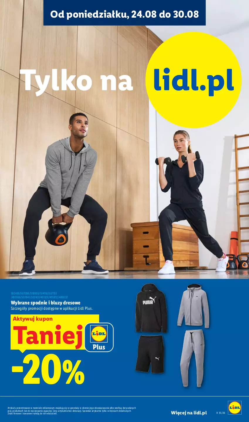 Gazetka promocyjna Lidl - Gazetka ważna od 24.08. do 30.08. - ważna 24.08 do 30.08.2026 - strona 25 - produkty: Dres, Spodnie