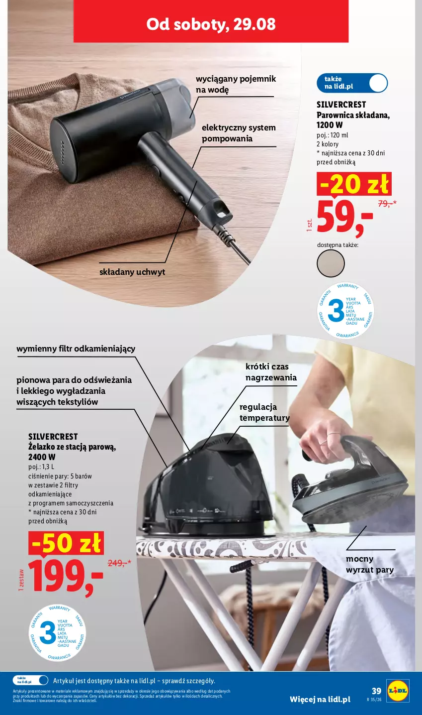Gazetka promocyjna Lidl - Gazetka ważna od 24.08. do 30.08. - ważna 24.08 do 30.08.2026 - strona 45 - produkty: Gra, Parownica, Pojemnik, Silvercrest