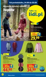 Gazetka promocyjna Lidl - Gazetka ważna od 24.08. do 30.08. - Gazetka - ważna od 30.08 do 30.08.2026 - strona 24 - produkty: Spodnie softshell, Kurtka, Kurtka softshell, Kombinezon, Dzieci, Spodnie