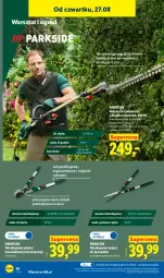 Gazetka promocyjna Lidl - Gazetka ważna od 24.08. do 30.08. - Gazetka - ważna od 30.08 do 30.08.2026 - strona 36 - produkty: Parkside, Okulary ochronne, Teleskop, Top, Sok, Noż, Nożyce, Sekator, Uchwyty, Pasek, Ogród