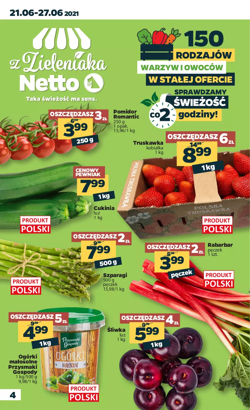 Gazetka promocyjna Netto - Gazetka spożywcza - ważna 21.06 do 27.06.2021 - strona 4 - produkty: Przysmaki