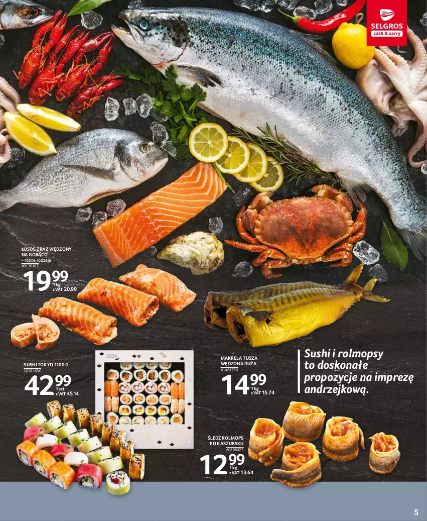 Gazetka promocyjna Selgros - Oferta spożywcza - ważna 25.11 do 01.12.2021 - strona 5 - produkty: Mop, Sushi, Tusz