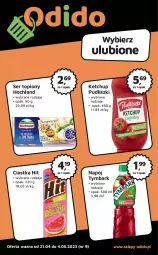 Gazetka promocyjna Odido - Gazetka - Gazetka - ważna od 04.05 do 04.05.2023 - strona 1 - produkty: Ser topiony, Ketchup, Ciastka, Top, Ser, Tymbark, Hochland, Pudliszki, Napój
