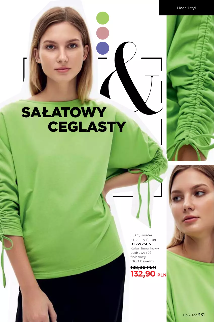 Gazetka promocyjna Faberlic - ważna 07.02 do 20.02.2022 - strona 331 - produkty: Moda, Sałat, Sweter