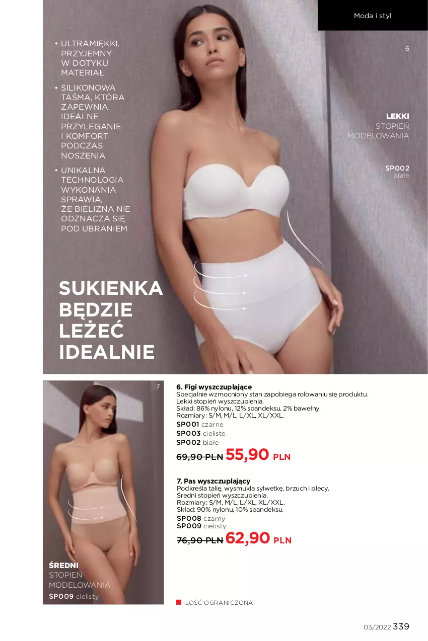 Gazetka promocyjna Faberlic - ważna 07.02 do 20.02.2022 - strona 339 - produkty: Bielizna, Figi, Gra, Moda, Sukienka, Top