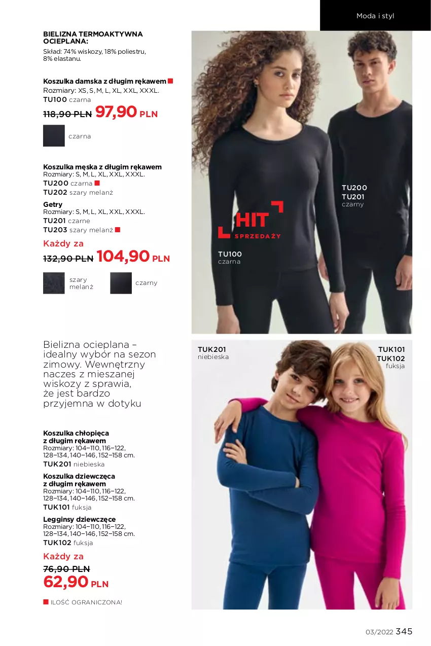 Gazetka promocyjna Faberlic - ważna 07.02 do 20.02.2022 - strona 345 - produkty: Bielizna, Gin, Gra, K2, Kosz, Koszulka, LANA, Legginsy, Moda