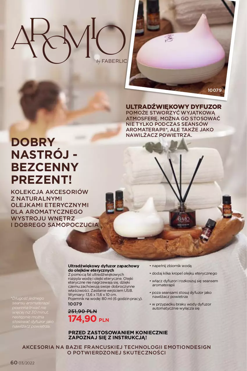 Gazetka promocyjna Faberlic - ważna 07.02 do 20.02.2022 - strona 60 - produkty: Dyfuzor zapachowy, Fa, Kosz, Mop, Nawilżacz powietrza, Olej, Pojemnik, Silan, Tera