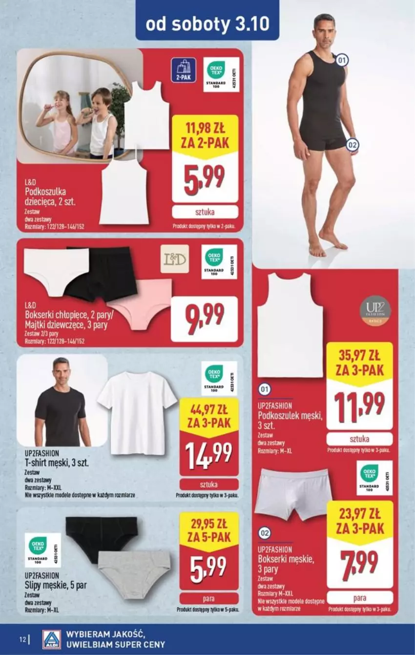 Gazetka promocyjna Aldi - Przygotuj się na kolejny tydzień! - ważna 30.09 do 03.10.2026 - strona 12 - produkty: Fa, Slipy