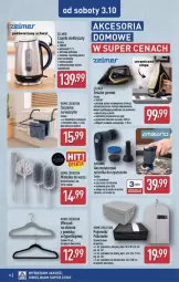 Gazetka promocyjna Aldi - Przygotuj się na kolejny tydzień! - Gazetka - ważna od 03.10 do 03.10.2026 - strona 10 - produkty: Piec, Ubrania, Top, Sok, Gin, Czajnik elektryczny, Czajnik, Wieszak, Szczotka, Pojemnik, Grzałka, Suszarka, Zelmer, Pokrowiec, Akumulator