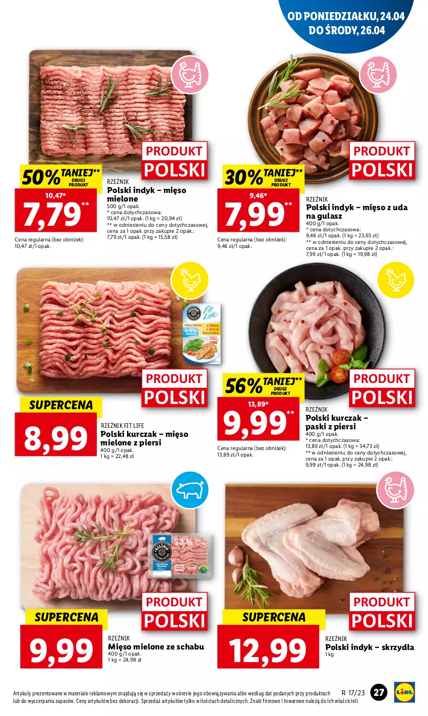 Gazetka promocyjna Lidl - GAZETKA - ważna 24.04 do 26.04.2023 - strona 37 - produkty: Kurczak, Mięso, Mięso mielone