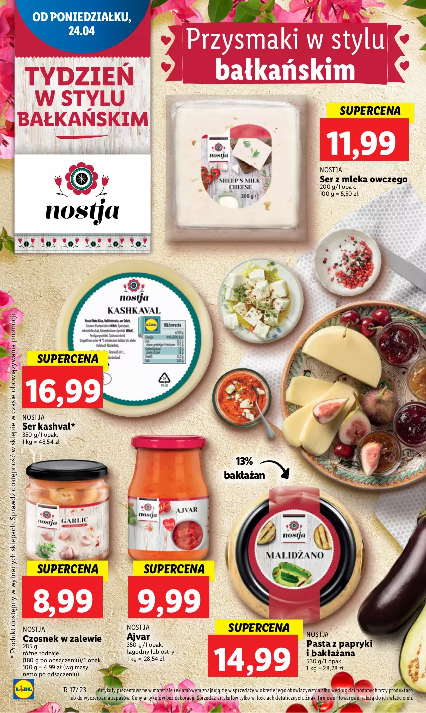 Gazetka promocyjna Lidl - GAZETKA - ważna 24.04 do 26.04.2023 - strona 60 - produkty: Czosnek, Przysmaki, Ser