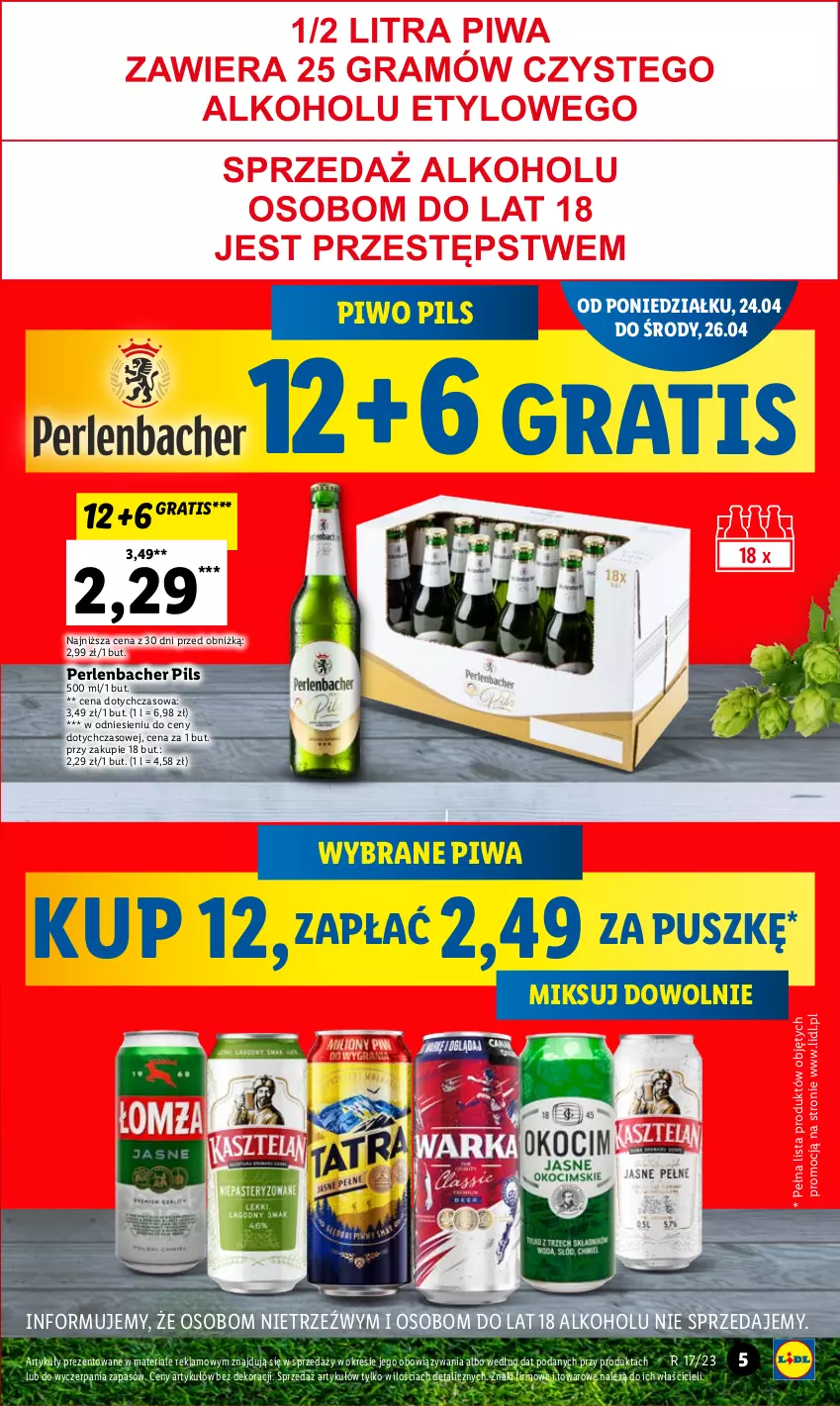 Gazetka promocyjna Lidl - GAZETKA - ważna 24.04 do 26.04.2023 - strona 7 - produkty: Gra, NBA, Piwa, Piwo