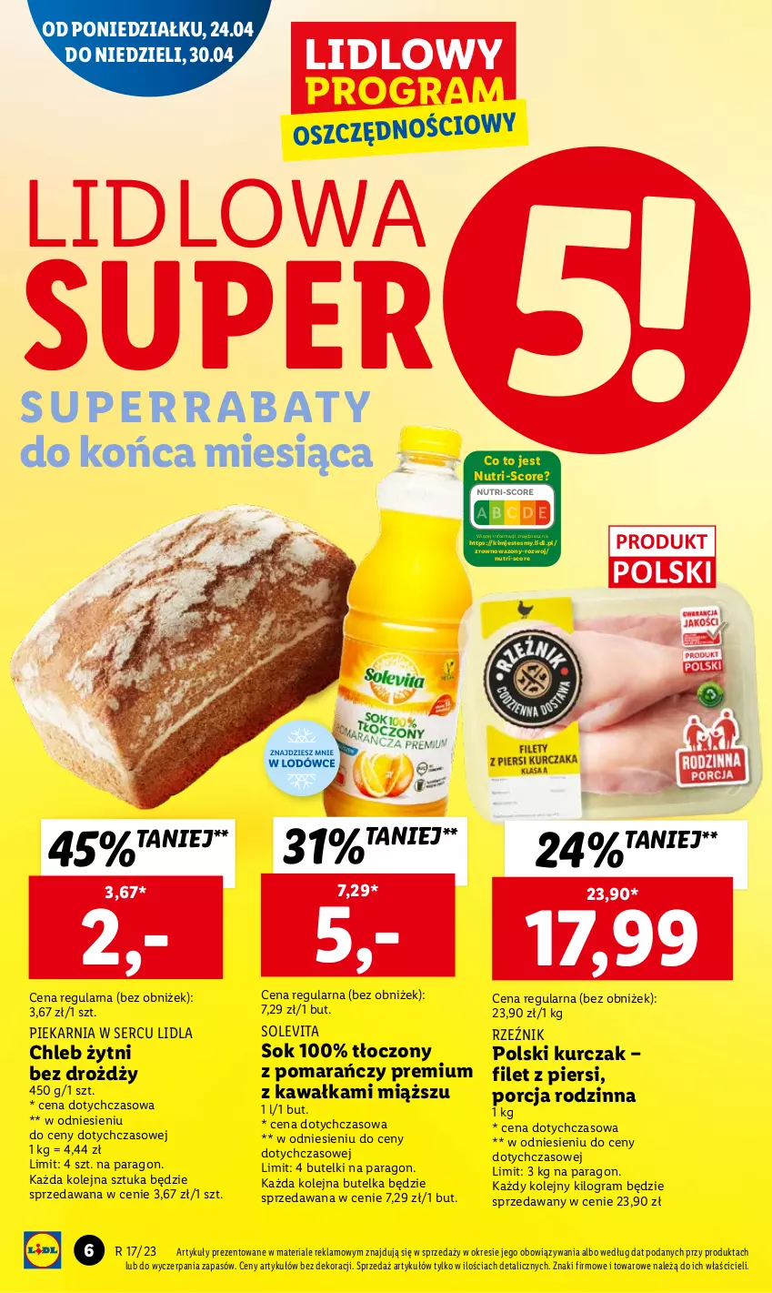 Gazetka promocyjna Lidl - GAZETKA - ważna 24.04 do 26.04.2023 - strona 8 - produkty: Chleb, Gra, Kawa, Kurczak, Olej, Por, Ser, Sok, Wazon