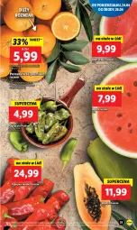 Gazetka promocyjna Lidl - GAZETKA - Gazetka - ważna od 26.04 do 26.04.2023 - strona 41 - produkty: Papryka słodka, Papaja, Papryka, Pomarańcze, , Arbuz