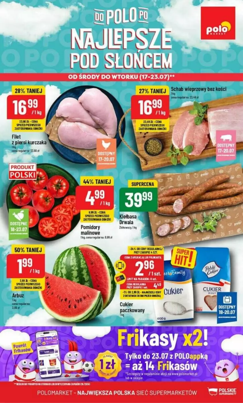 Gazetka promocyjna PoloMarket - ważna 17.07 do 23.07.2024 - strona 1 - produkty: Fa, Pomidory