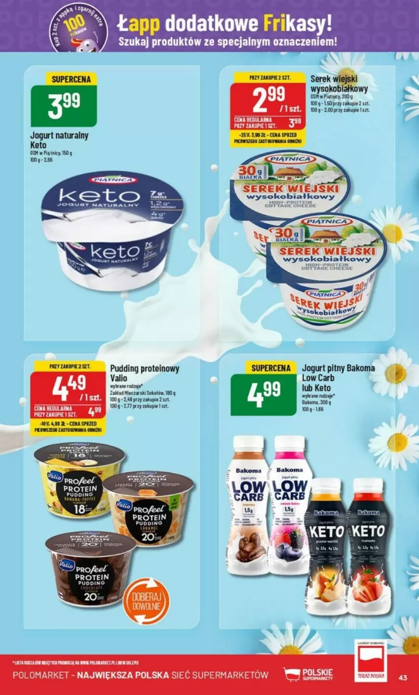 Gazetka promocyjna PoloMarket - ważna 17.07 do 23.07.2024 - strona 38 - produkty: Bakoma, Jogurt, Jogurt naturalny, Jogurt pitny, Pudding, Ser, Serek