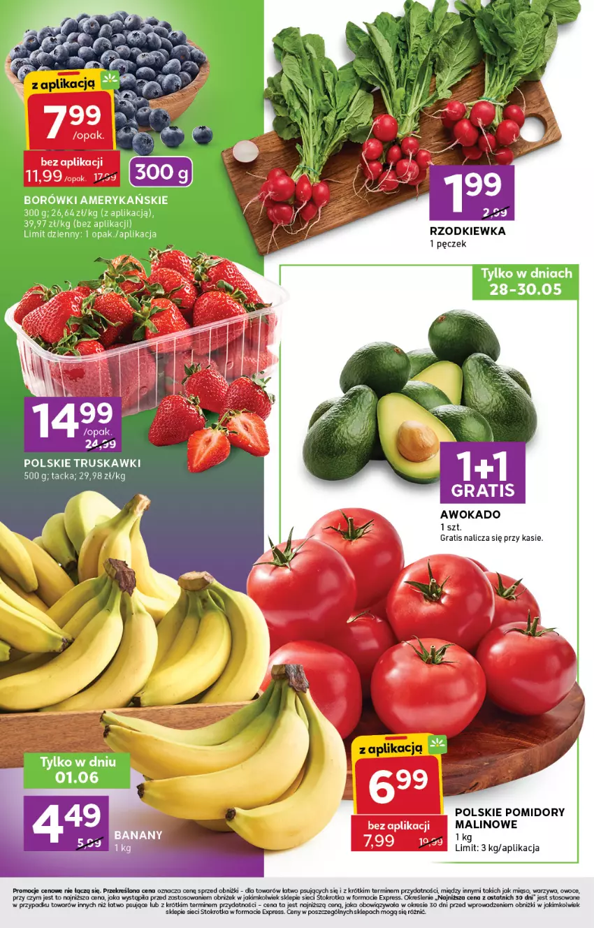 Gazetka promocyjna Stokrotka - Stokrotka Express - ważna 28.05 do 01.06.2026 - strona 2 - produkty: Gra, Mięso, Owoce, Pomidory, Rzodkiewka, Truskawki, Warzywa
