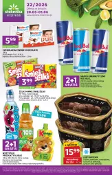 Gazetka promocyjna Stokrotka - Stokrotka Express - Gazetka - ważna od 01.06 do 01.06.2026 - strona 1 - produkty: Gry, Gra, Napój energetyczny, Red Bull, Lody, Czekolada, Kubuś, Napój, Kinder, Nimm2