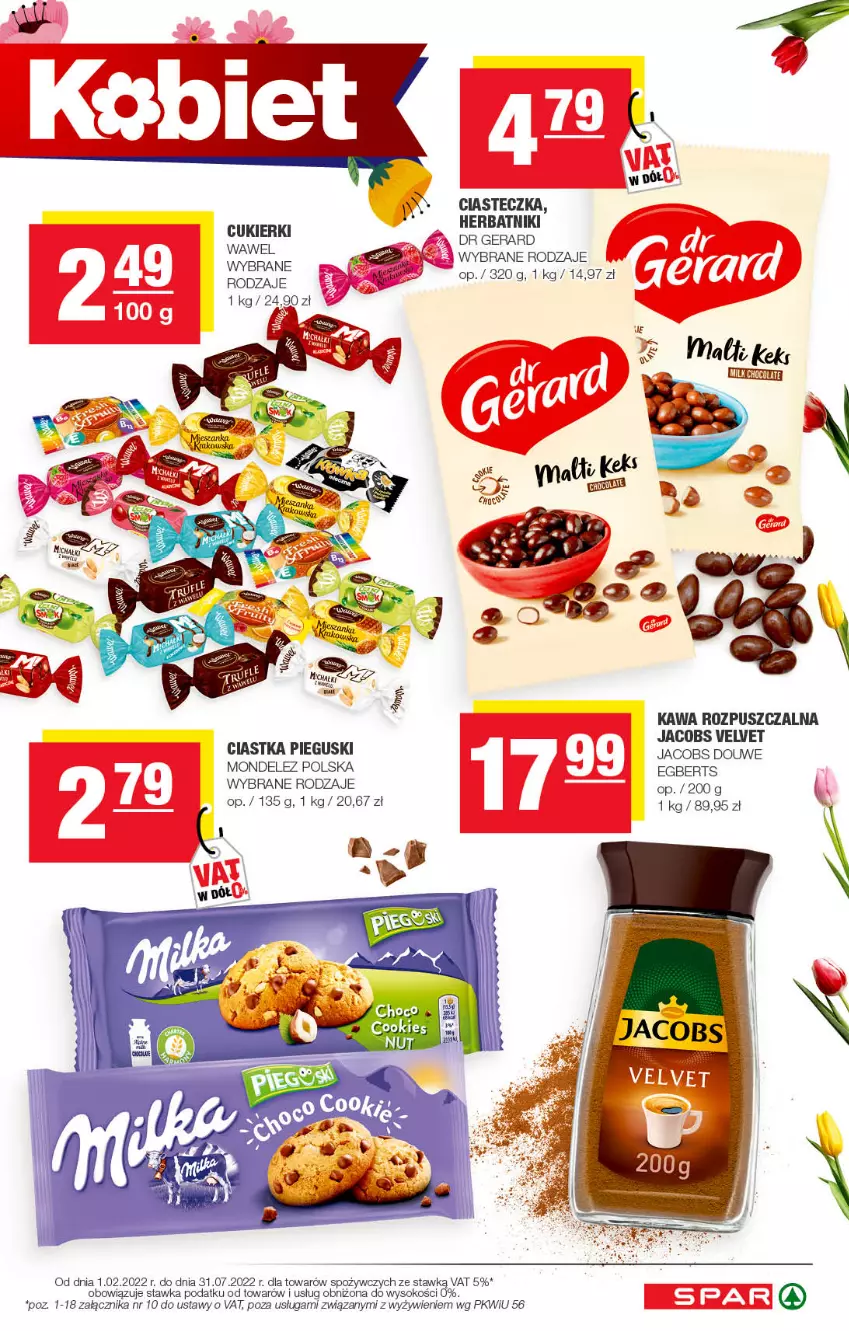 Gazetka promocyjna Spar - Spar - ważna 02.03 do 12.03.2022 - strona 3 - produkty: Ciastka, Dr Gerard, Herbatniki, Jacobs, Jacobs Velvet, Kawa, Kawa rozpuszczalna, Sok, Velvet