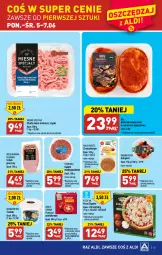 Gazetka promocyjna Aldi - Pełen katalog - Gazetka - ważna od 10.06 do 10.06.2023 - strona 13 - produkty: Piec, Mięso mielone z szynki, Mięso mielone, Salami, Karkówka wieprzowa, Mięsne specjały, Pizza, Burger, Schab pieczony, Mięso