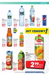 Gazetka promocyjna Makro - [Oferta promocyjna] Artykuły spożywcze i przemysłowe - Gazetka - ważna od 05.01 do 05.01.2022 - strona 13 - produkty: Sok pomarańczowy, Nałęczowianka, Sok, Napoje, Pepsi, Fortuna, Sok jabłkowy, Napój gazowany, Tymbark, Kubuś Waterrr, Sok pomidorowy, Kubuś, Woda, Napój, Nektar, Hortex