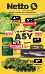 Gazetka promocyjna Netto - Artykuły spożywcze - Gazetka - ważna od 17.05 do 17.05.2023 - strona 1 - produkty: Ogórek, Kawa mielona, Kawa, Jacobs Krönung, Tusz, Dorsz, Jacobs