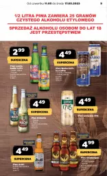 Gazetka promocyjna Netto - Artykuły spożywcze - Gazetka - ważna od 17.05 do 17.05.2023 - strona 9 - produkty: Piwa, Piwo, Gra, Tequila, Warka, Radler, Asahi, Mango