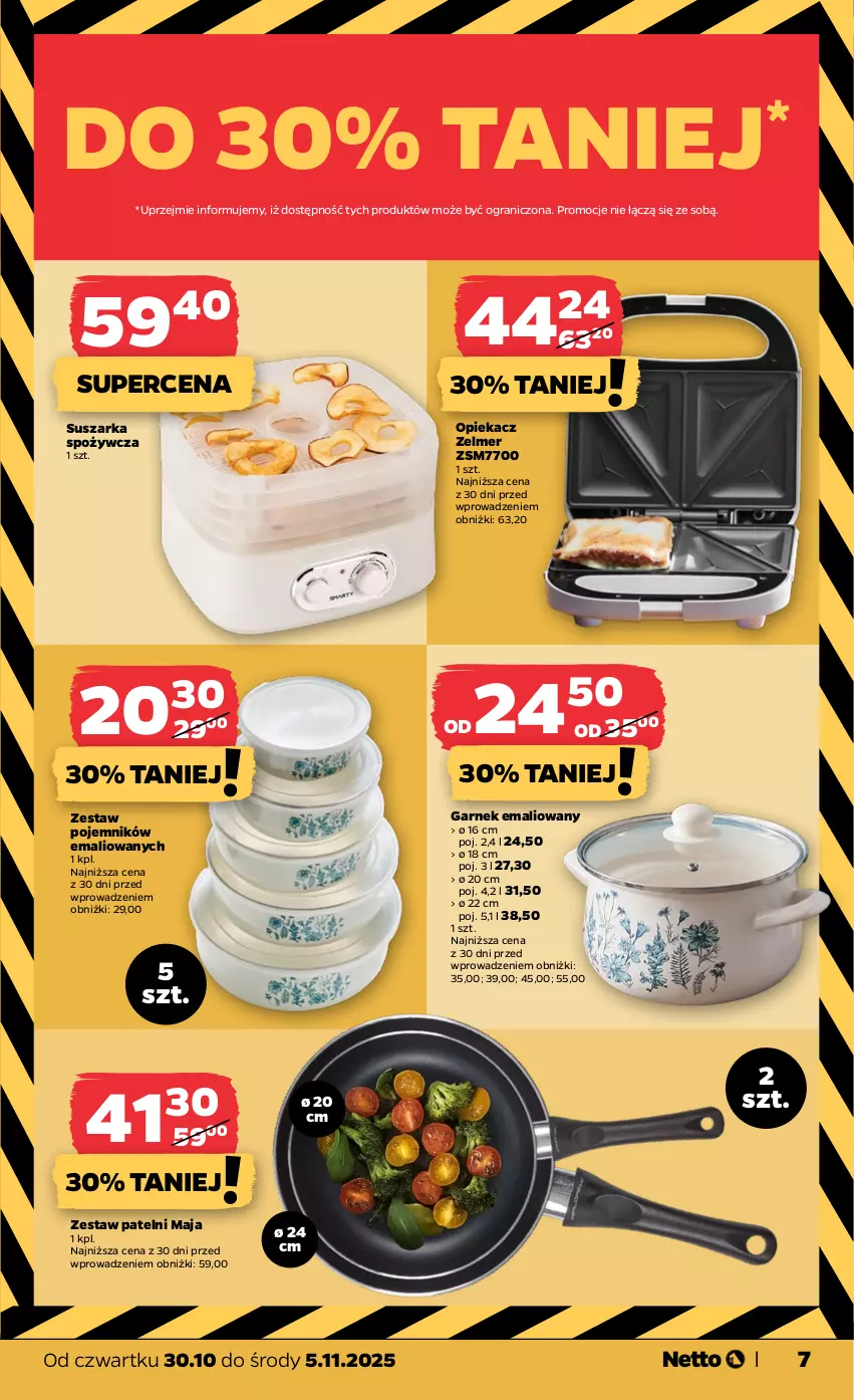 Gazetka promocyjna Netto - Od Czwartku Przemysłowa - ważna 30.10 do 05.11.2025 - strona 7 - produkty: Garnek, Gra, Pojemnik, Suszarka, Zelmer