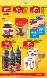 Gazetka promocyjna PoloMarket - Gazetka pomocyjna - Gazetka - ważna od 11.07 do 11.07.2023 - strona 31 - produkty: Jogurt naturalny, Nutella, Sos, Ser, Gin, Cukier, Królewski, Jogurt, Wafle do lodów, Wafle, Vita C, Ferrero, Delecta, Mleko