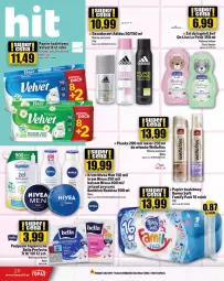 Gazetka promocyjna Topaz - Gazetka - Gazetka - ważna od 29.05 do 29.05.2024 - strona 20 - produkty: Nivea Men, Top, Rum, Wellaflex, Papier, Bell, Dezodorant, Adidas, Perfecta, Papier toaletowy, Velvet, Wella, Rosie, Rolki, Mars, Podpaski, Bella, Nivea, Lakier, Fa