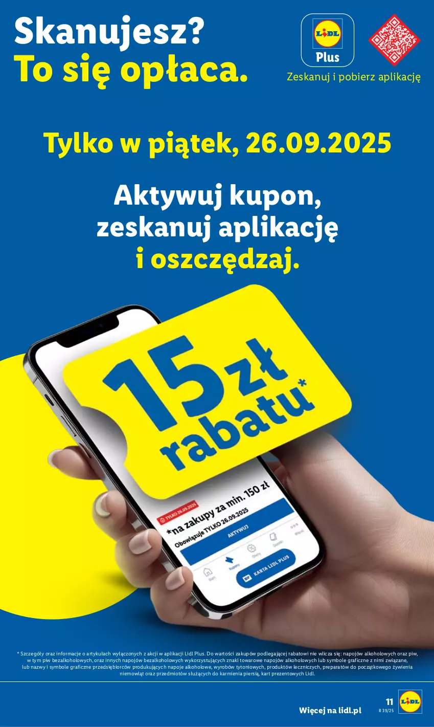 Gazetka promocyjna Lidl - GAZETKA - ważna 25.09 do 27.09.2025 - strona 11 - produkty: Gra, Karmi, Napoje, Znicz