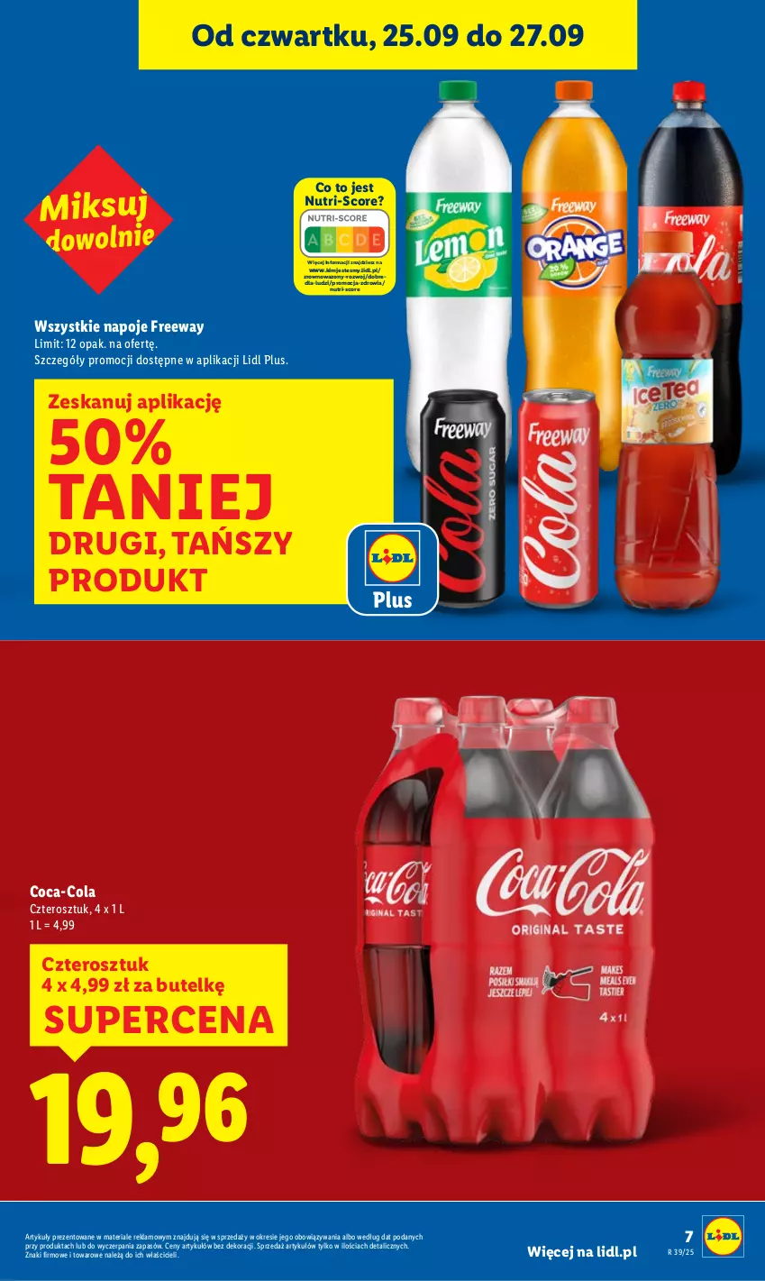 Gazetka promocyjna Lidl - GAZETKA - ważna 25.09 do 27.09.2025 - strona 7 - produkty: Coca-Cola, Napoje, Wazon