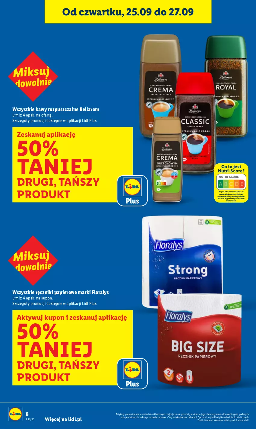 Gazetka promocyjna Lidl - GAZETKA - ważna 25.09 do 27.09.2025 - strona 8 - produkty: Bell, Bella, Flora, Papier, Ręcznik, Ręczniki papierowe, Wazon