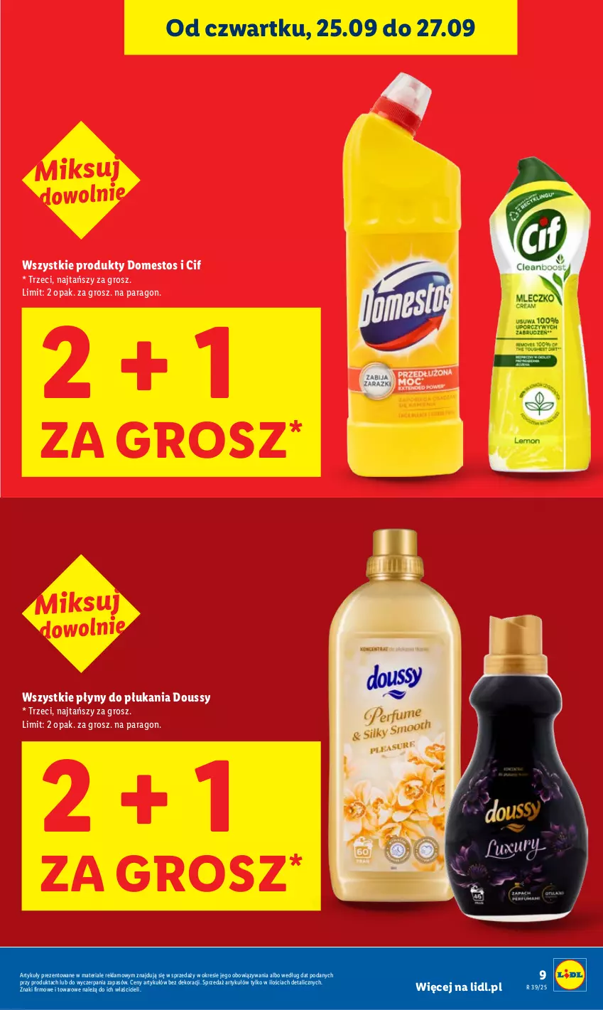 Gazetka promocyjna Lidl - GAZETKA - ważna 25.09 do 27.09.2025 - strona 9 - produkty: Cif, Domestos
