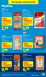 Gazetka promocyjna Lidl - GAZETKA - Gazetka - ważna od 27.09 do 27.09.2025 - strona 19 - produkty: Piec, Polędwica, Parówki sokoliki, Sok, Pur, Salami, Sokołów, Parówki, Parówki z szynki, Kiełbasa podwawelska, Wawel, PIKOK, Boczek, Kabanos, Kiełbasa