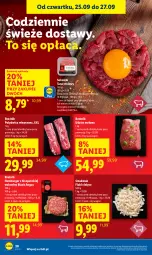 Gazetka promocyjna Lidl - GAZETKA - Gazetka - ważna od 27.09 do 27.09.2025 - strona 22 - produkty: Polędwica, Sok, Sokołów, Tatar wołowy, Hamburger, Lack, Burger, Udziec wołowy, Flaki