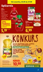 Gazetka promocyjna Lidl - GAZETKA - Gazetka - ważna od 27.09 do 27.09.2025 - strona 41 - produkty: Majonez, Ketchup, Kotlin, Olej rzepakowy, Olej