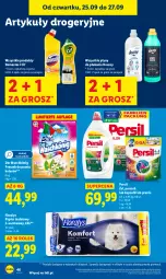 Gazetka promocyjna Lidl - GAZETKA - Gazetka - ważna od 27.09 do 27.09.2025 - strona 50 - produkty: Domestos, Cif, Papier, Proszek do prania, Persil, Papier toaletowy, König, Flora, Kapsułki do prania
